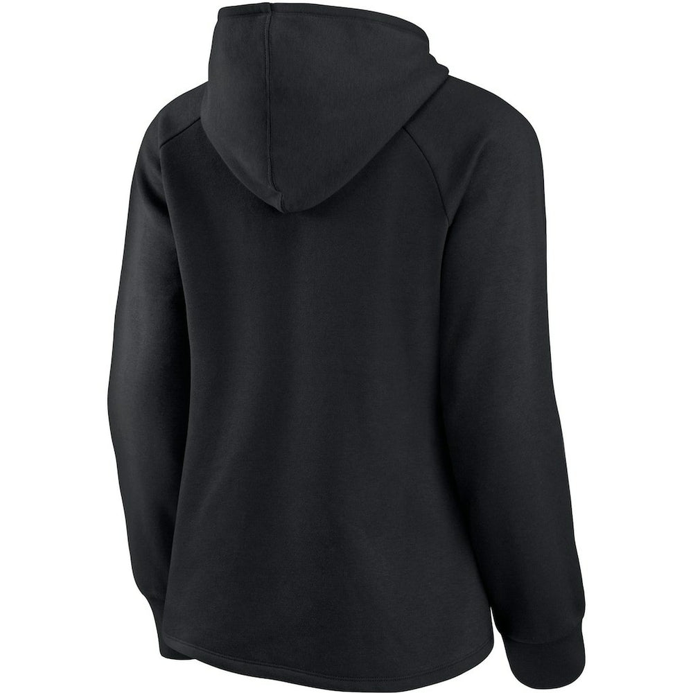 New Orleans Saints Women's First Contact Raglan Pullover Hoodie - Black - Fanatics
