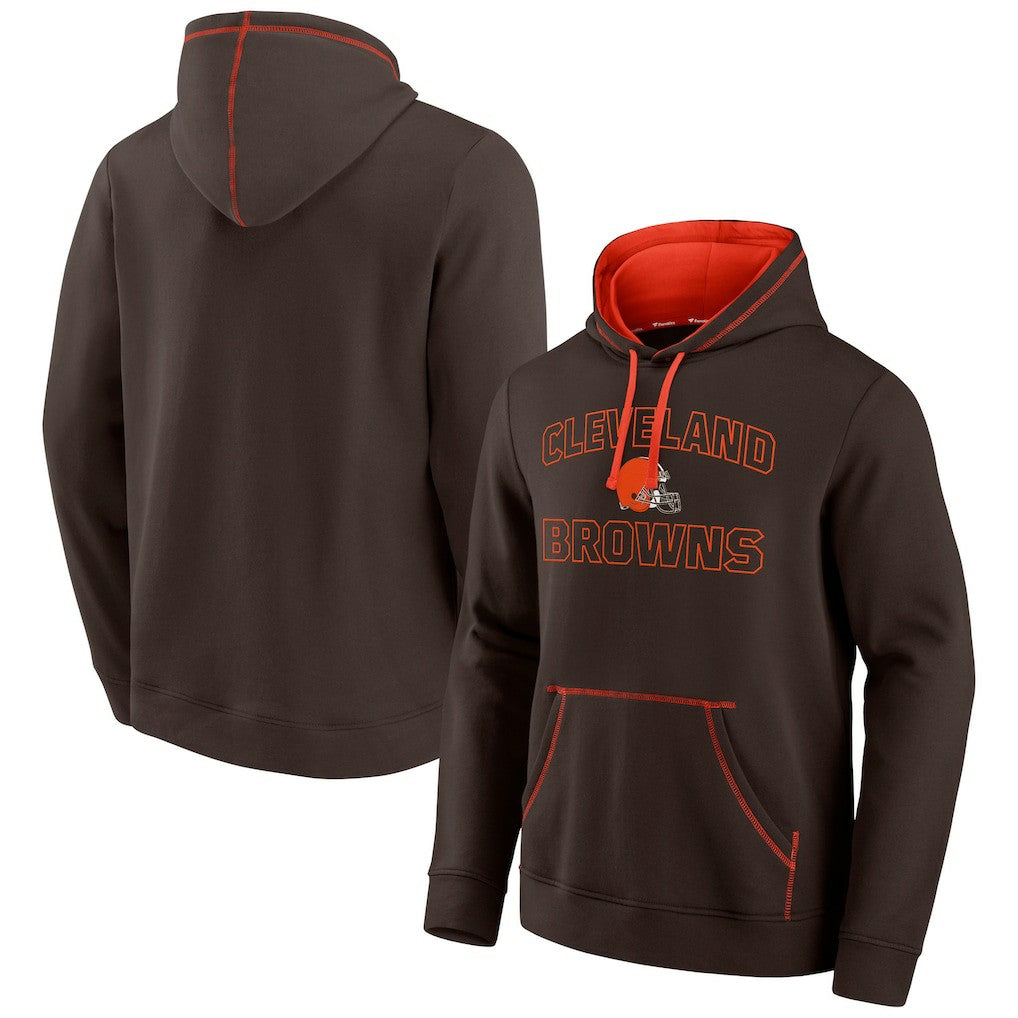 Cleveland Browns Tiebreaker Pullover Hoodie - Brown - Fanatics