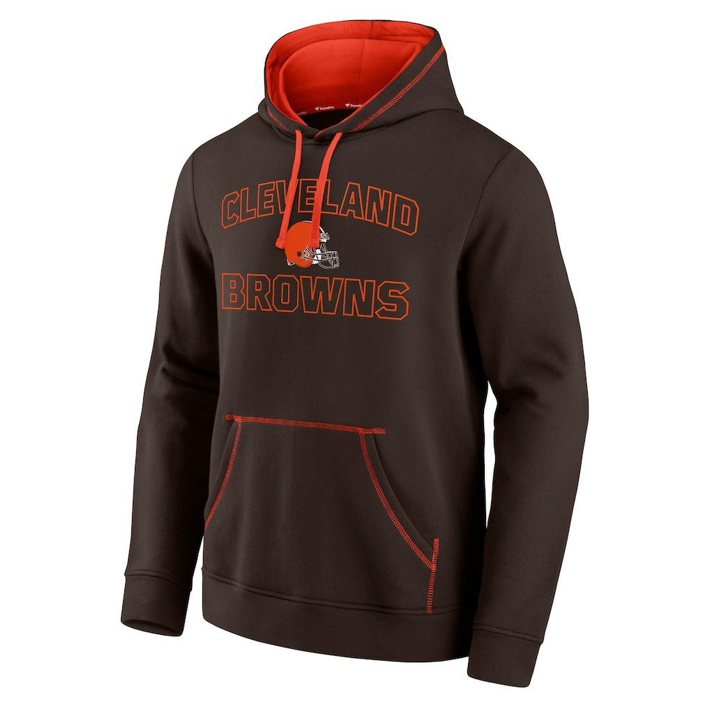 Cleveland Browns Tiebreaker Pullover Hoodie - Brown - Fanatics