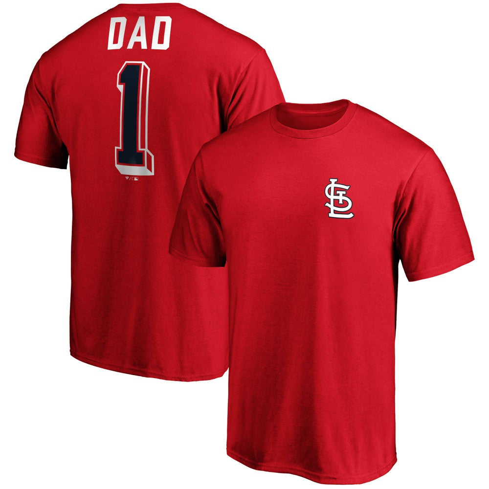 St. Louis Cardinals Fanatics Number One Dad Team T-Shirt Discount