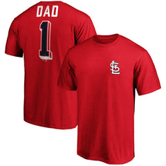 St. Louis Cardinals Fanatics Number One Dad Team T-Shirt Discount