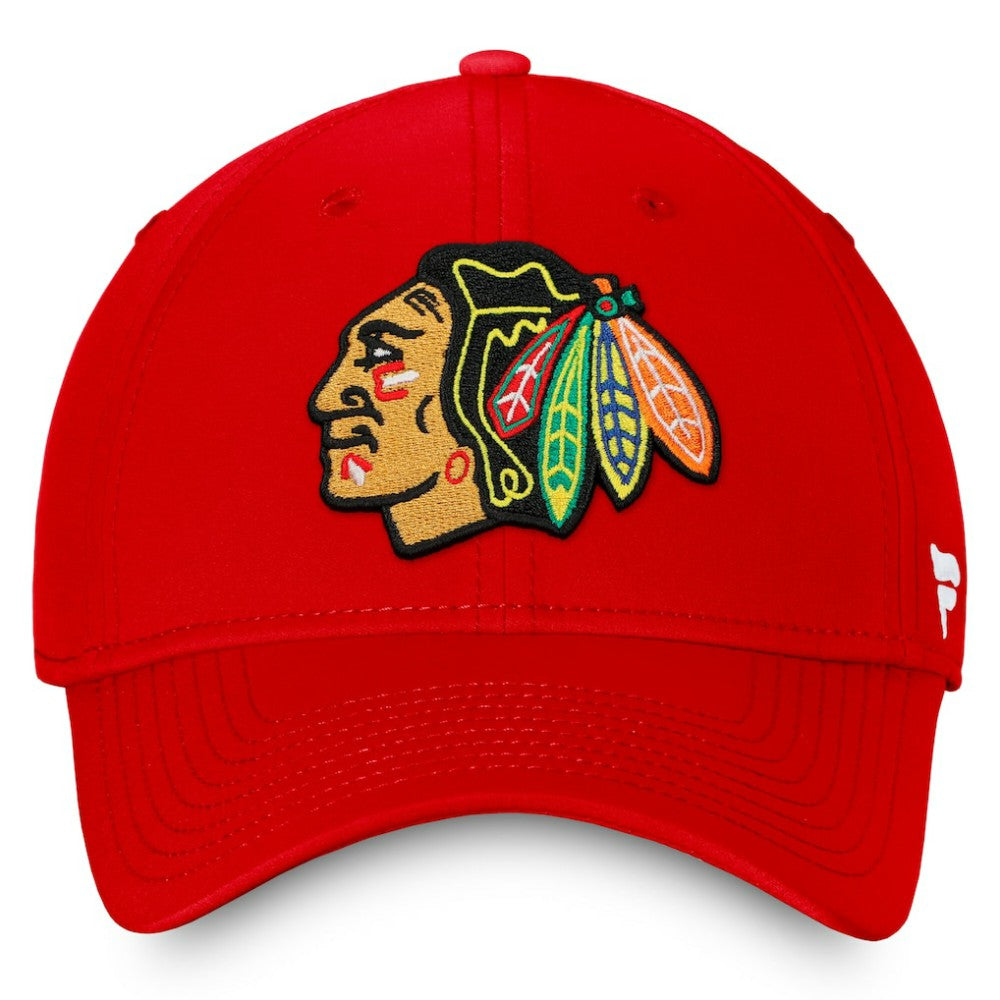 Chicago Blackhawks Fanatics Core Primary Logo Flex Hat - Red | Fanatics online