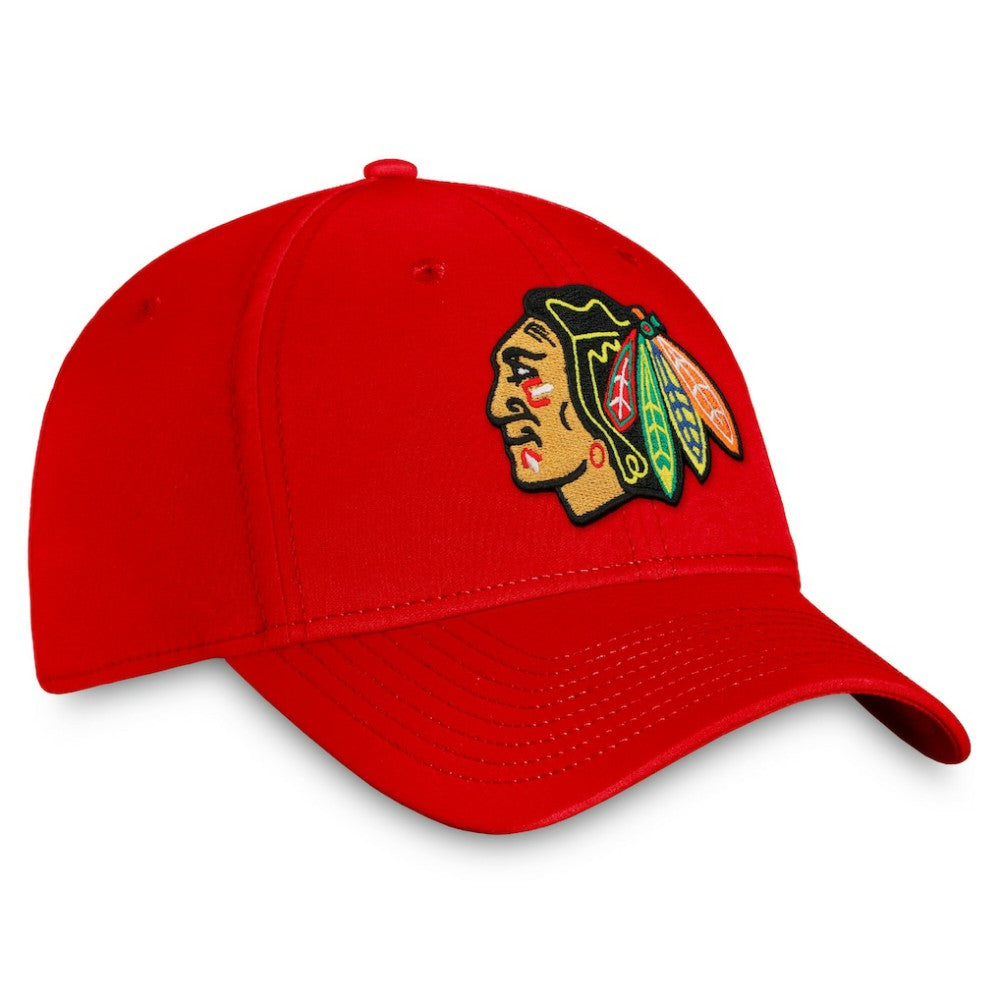 Chicago Blackhawks Fanatics Core Primary Logo Flex Hat - Red | Fanatics online