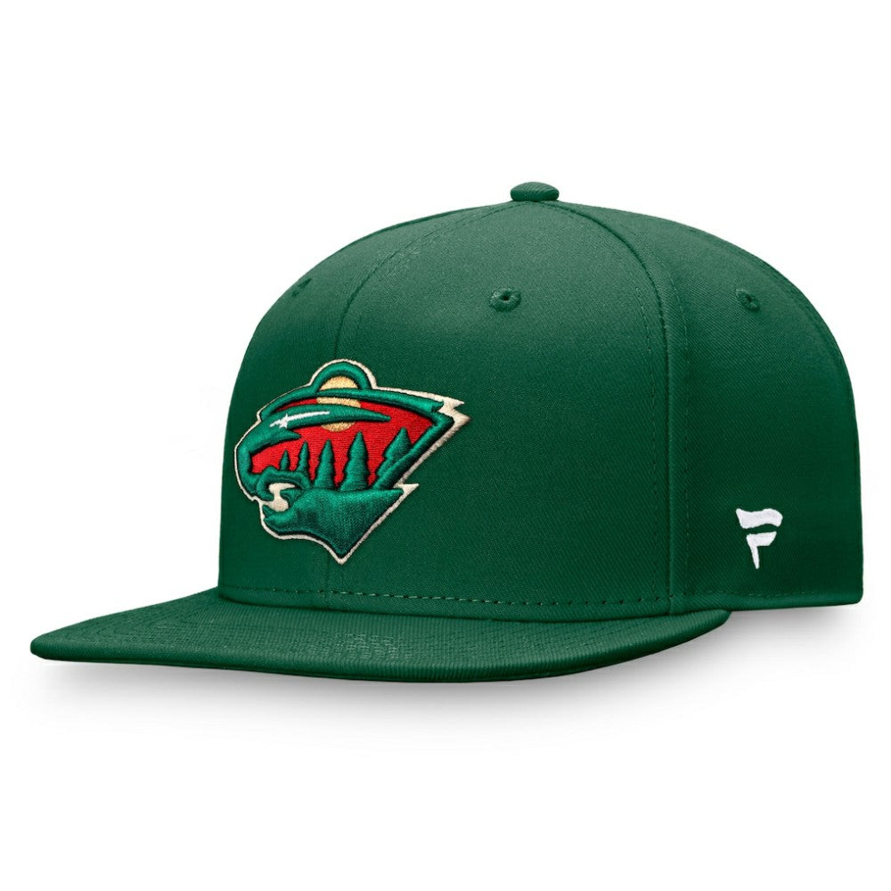 Minnesota Wild Fanatics Primary Logo Snapback Hat - Green | Fanatics discount