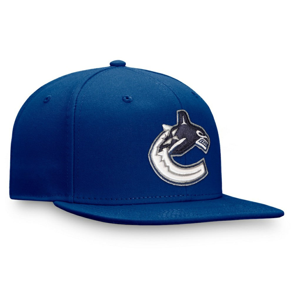 Vancouver Canucks Fanatics Primary Logo Snapback Hat - Blue | Fanatics on sale