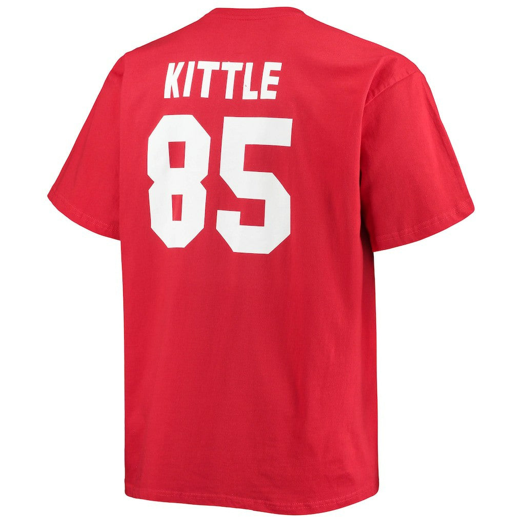 George Kittle San Francisco 49ers Big & Tall Player Name & Number T-Shirt - Scarlet - Fanatics