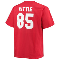 George Kittle San Francisco 49ers Big & Tall Player Name & Number T-Shirt - Scarlet - Fanatics
