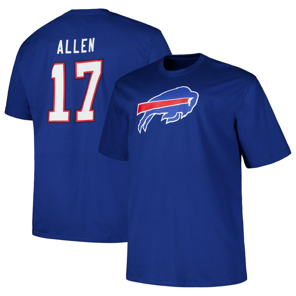 Josh Allen Buffalo Bills Big & Tall Player Name & Number T-Shirt - Royal - Fanatics