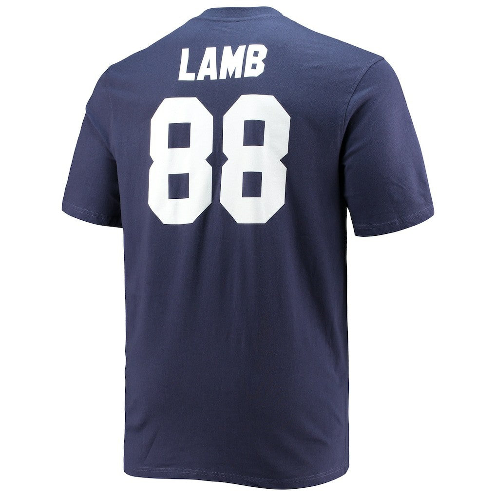 CeeDee Lamb Dallas Cowboys Big & Tall Player Name & Number T-Shirt - Navy - Fanatics