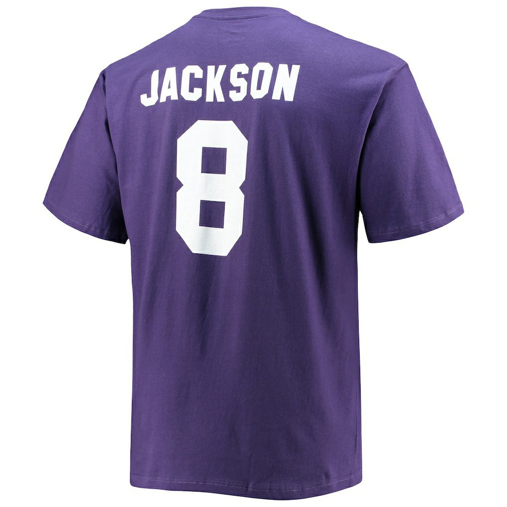 Lamar Jackson Baltimore Ravens Big & Tall Player Name & Number T-Shirt - Purple - Fanatics