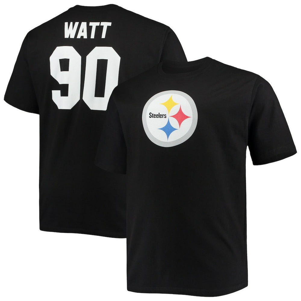 T.J. Watt Pittsburgh Steelers Big & Tall Player Name & Number T-Shirt - Black - Fanatics