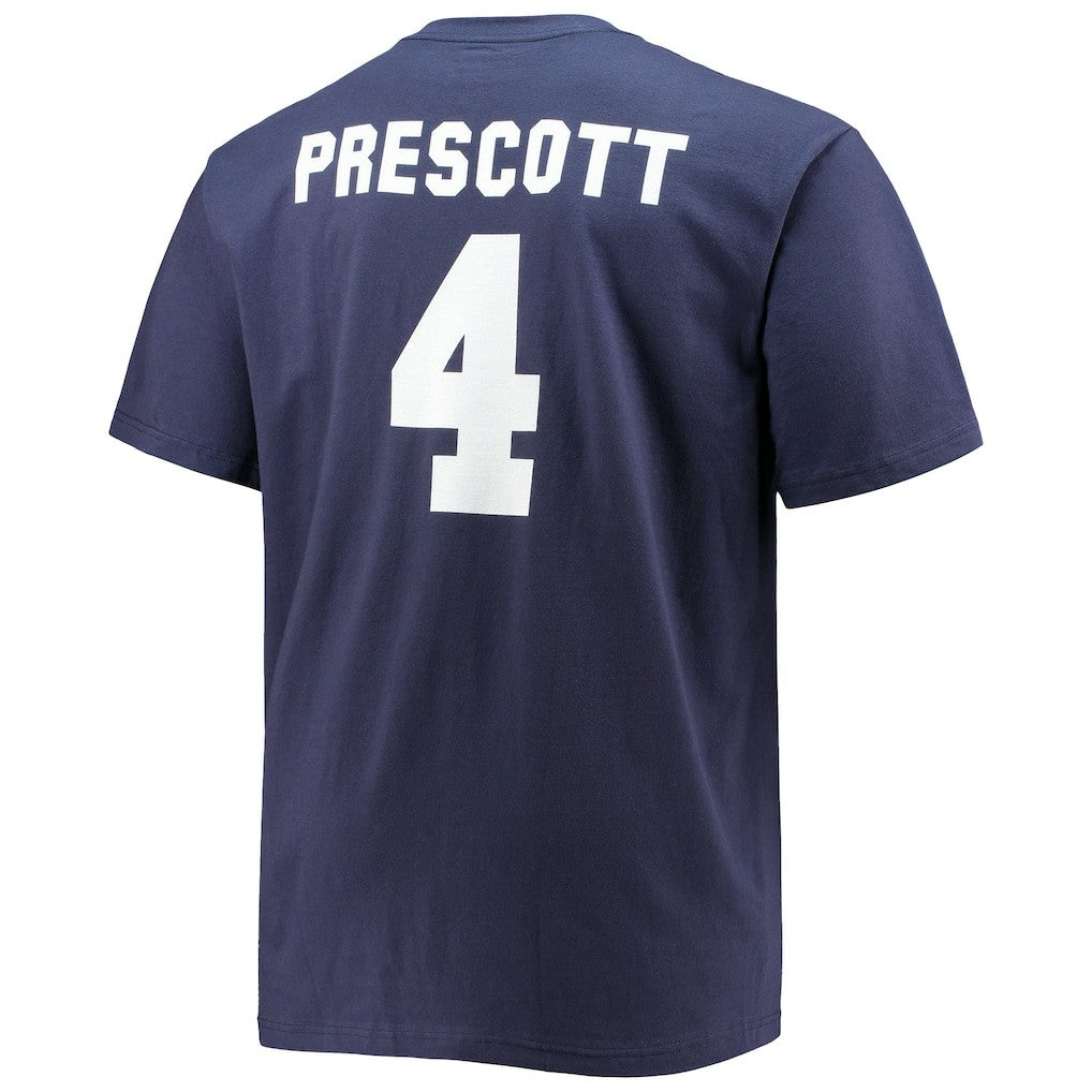 Dak Prescott Dallas Cowboys Big & Tall Player Name & Number T-Shirt - Navy - Fanatics