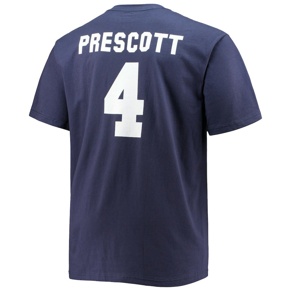 Dak Prescott Dallas Cowboys Big & Tall Player Name & Number T-Shirt - Navy - Fanatics