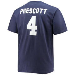 Dak Prescott Dallas Cowboys Big & Tall Player Name & Number T-Shirt - Navy - Fanatics
