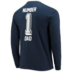 Dallas Cowboys #1 Dad Long Sleeve T-Shirt - Navy - Fanatics