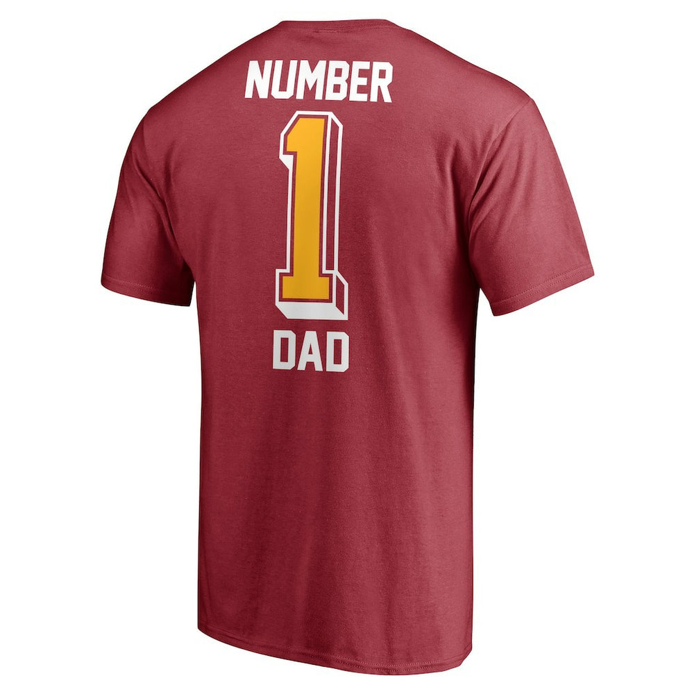 Arizona Cardinals #1 Dad T-Shirt - Cardinal - Fanatics