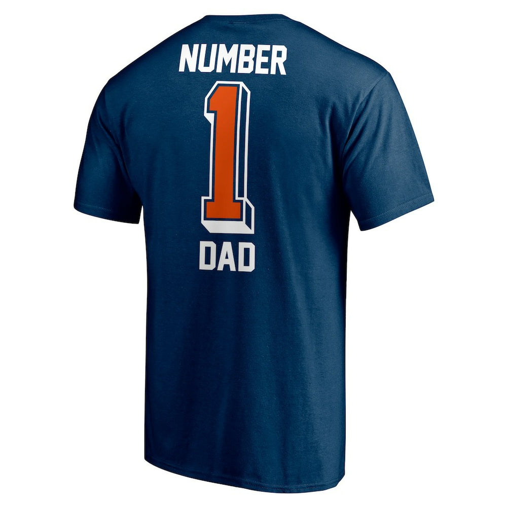 Chicago Bears #1 Dad T-Shirt - Navy - Fanatics