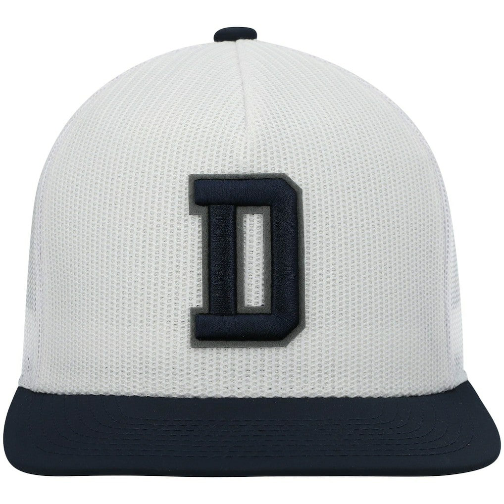 Dallas Cowboys HOOey Logo Snapback Hat - White/Navy - NFL