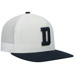 Dallas Cowboys HOOey Logo Snapback Hat - White/Navy - NFL