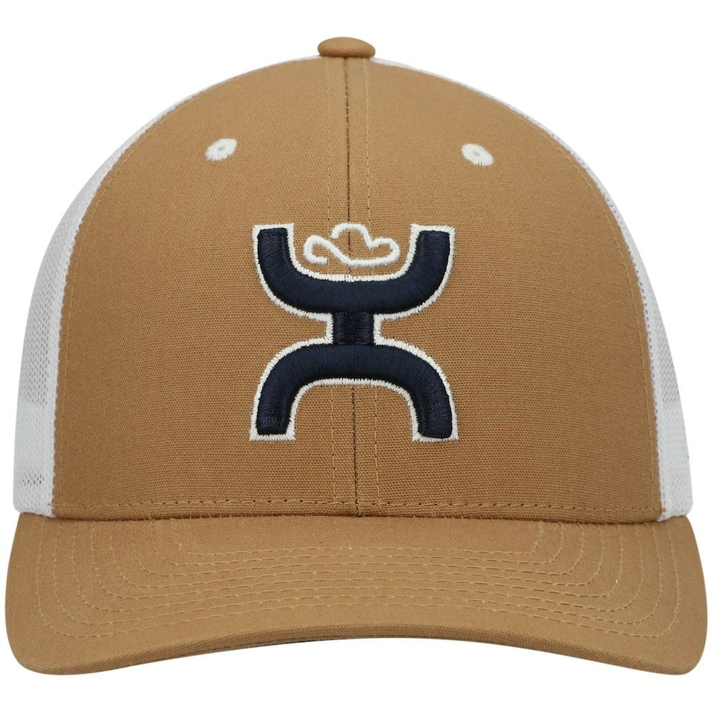Dallas Cowboys HOOey Logo Trucker Snapback Hat - Tan/White - NFL