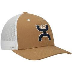 Dallas Cowboys HOOey Logo Trucker Snapback Hat - Tan/White - NFL