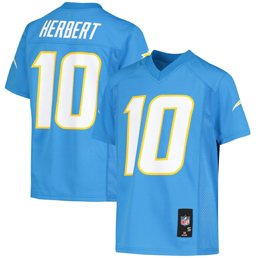 Justin Herbert Los Angeles Chargers Youth Replica Player Jersey - Powder Blue - NFL
