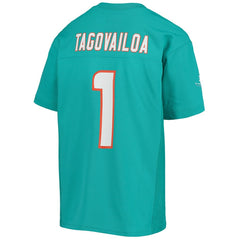 Tua Tagovailoa Miami Dolphins Youth Replica Player Jersey - Aqua - NFL