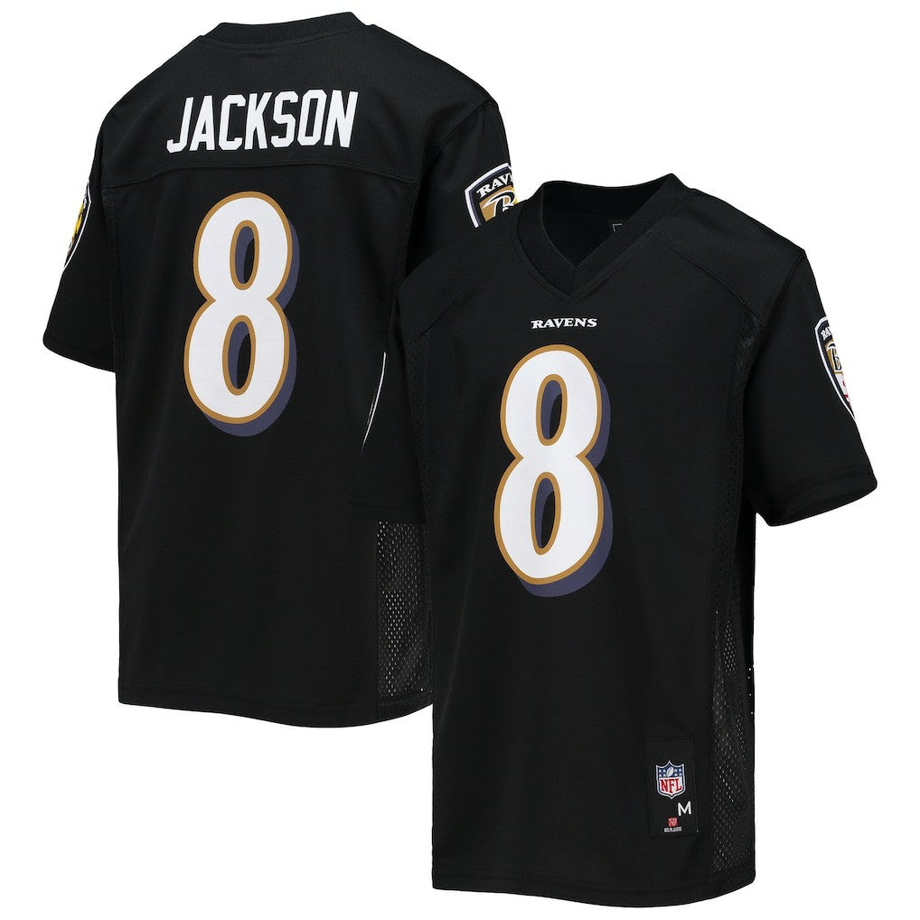 Lamar Jackson Baltimore Ravens Youth Replica Player Jersey - Black - NFL