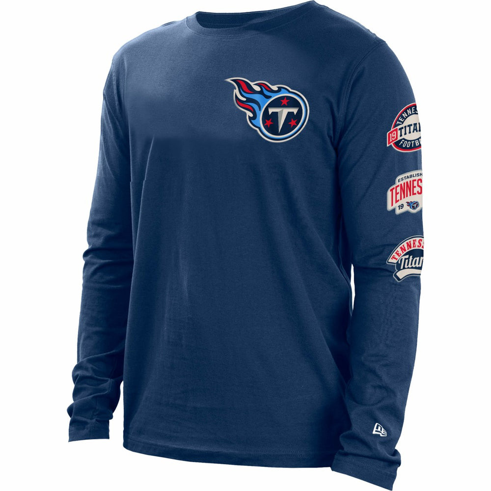 Tennessee Titans New Era Hype 2-Hit Long Sleeve T-Shirt - Navy - NFL