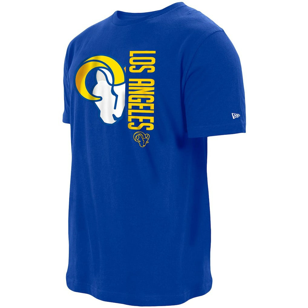Los Angeles Rams New Era Split Logo 2-Hit T-Shirt - Royal - NFL