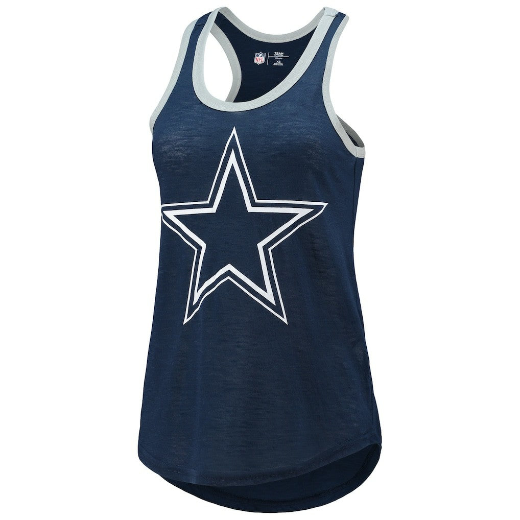 Dallas Cowboys G-III 4Her by Carl Banks Women's Tater Burnout Tank Top - Navy - NFL