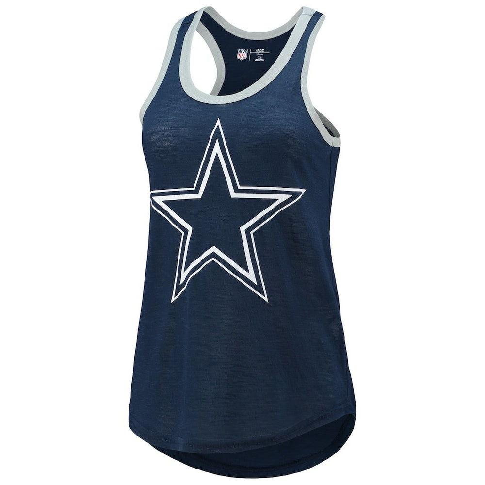 Dallas Cowboys G-III 4Her by Carl Banks Women's Tater Burnout Tank Top - Navy - NFL