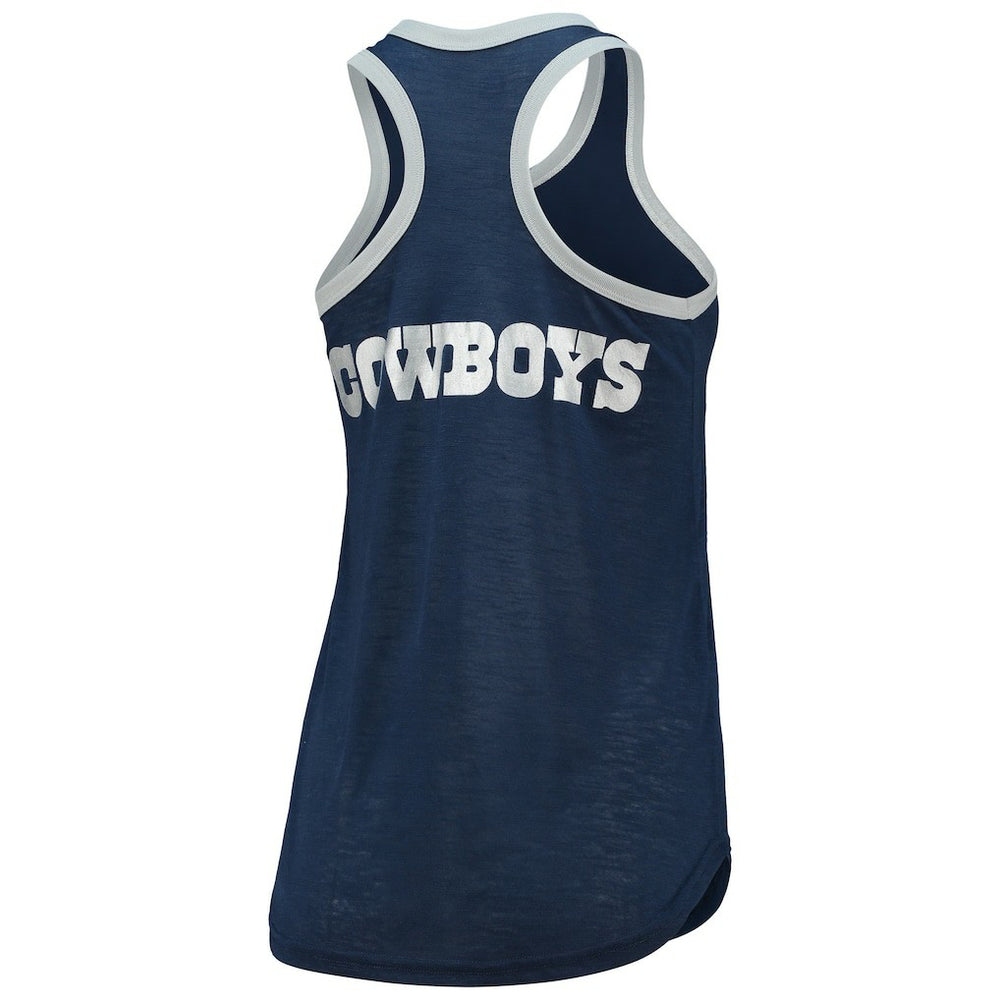 Dallas Cowboys G-III 4Her by Carl Banks Women's Tater Burnout Tank Top - Navy - NFL