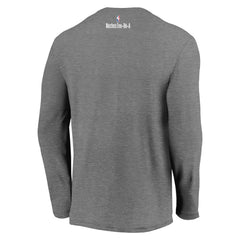 Fanatics Atlanta Hawks 2021 Noches Éne-Bé-A Authentic Shooting Long Sleeve T-Shirt Heather Charcoal