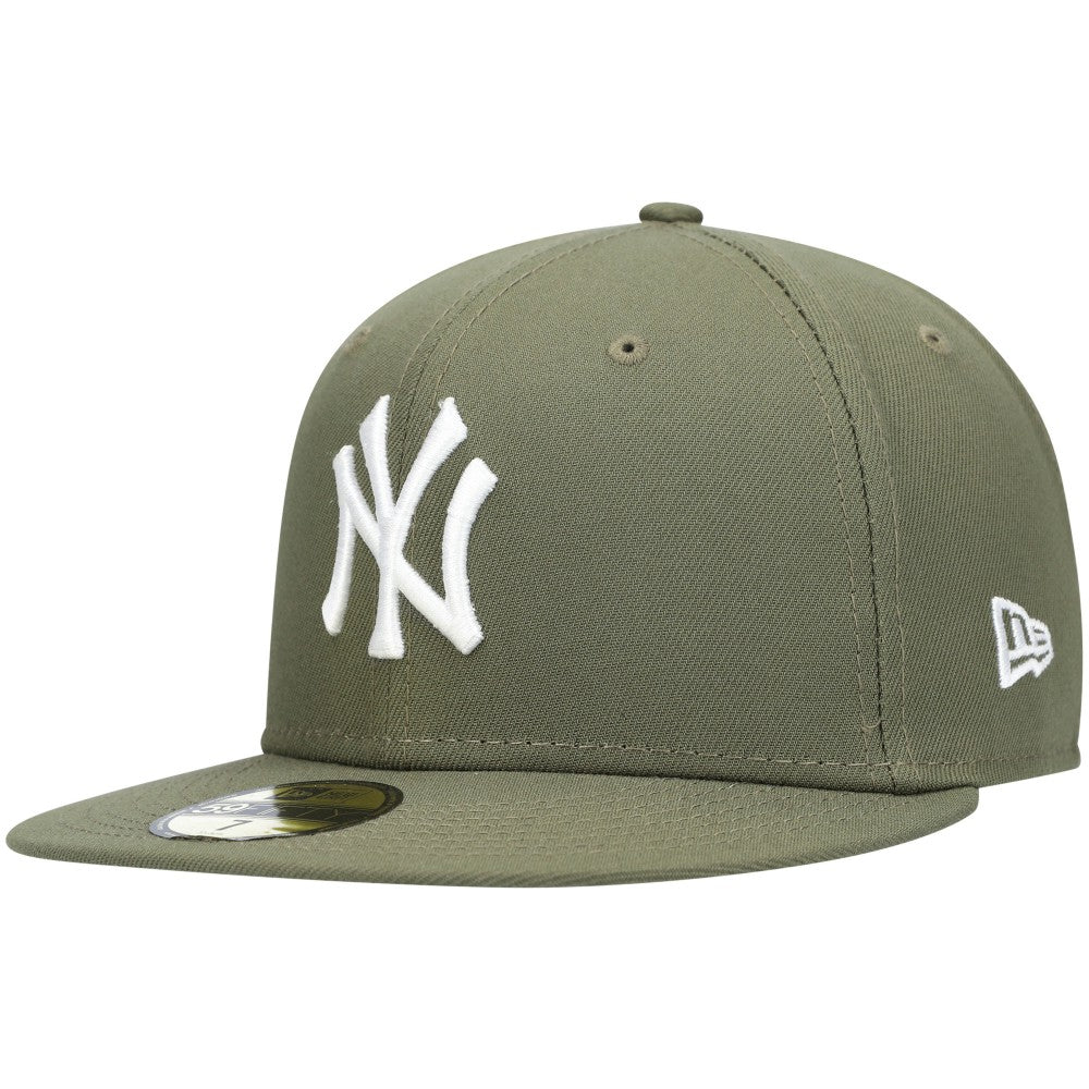 New York Yankees New Era White Logo 59FIFTY Fitted Hat Outlet