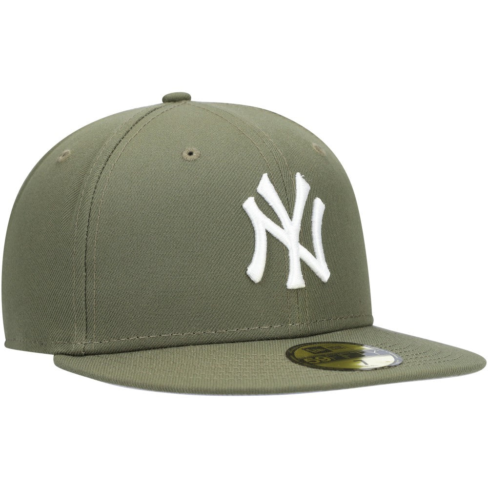 New York Yankees New Era White Logo 59FIFTY Fitted Hat Outlet