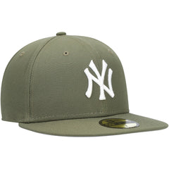 New York Yankees New Era White Logo 59FIFTY Fitted Hat Outlet