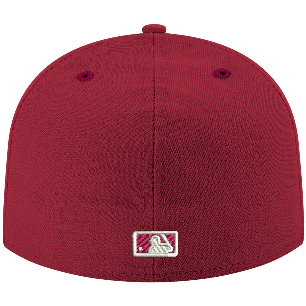Miami Marlins New Era White Logo 59FIFTY Fitted Hat Outlet
