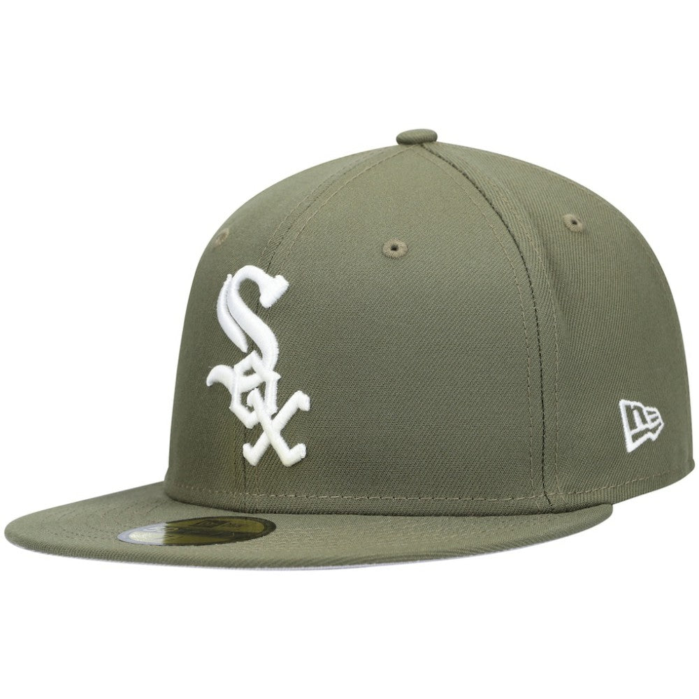 Chicago White Sox New Era White Logo 59FIFTY Fitted Hat Outlet