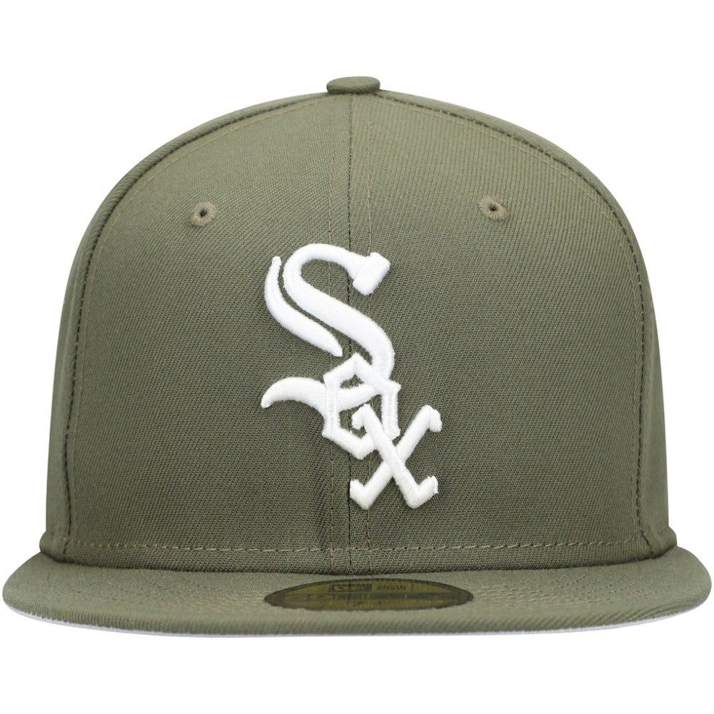 Chicago White Sox New Era White Logo 59FIFTY Fitted Hat Outlet