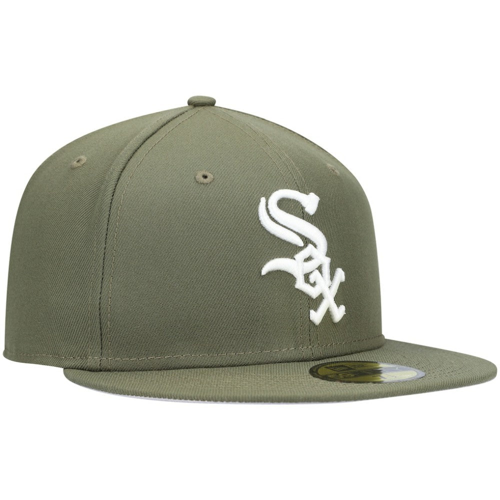 Chicago White Sox New Era White Logo 59FIFTY Fitted Hat Outlet