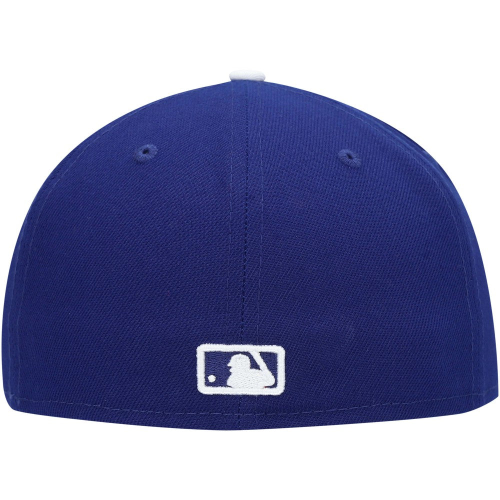 Los Angeles Dodgers New Era White Logo 59FIFTY Fitted Hat for sale