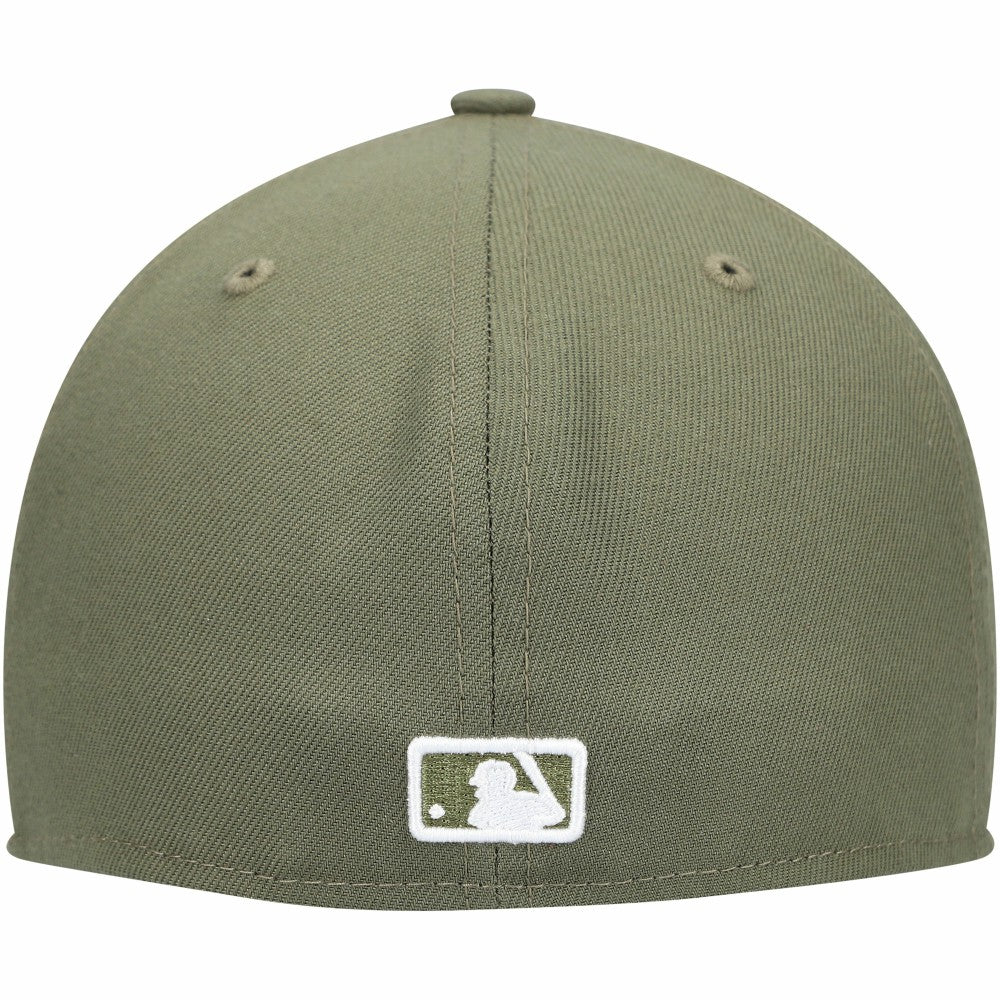 Milwaukee Brewers New Era White Logo 59FIFTY Fitted Hat Outlet