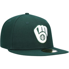 Milwaukee Brewers New Era White Logo 59FIFTY Fitted Hat Near Me