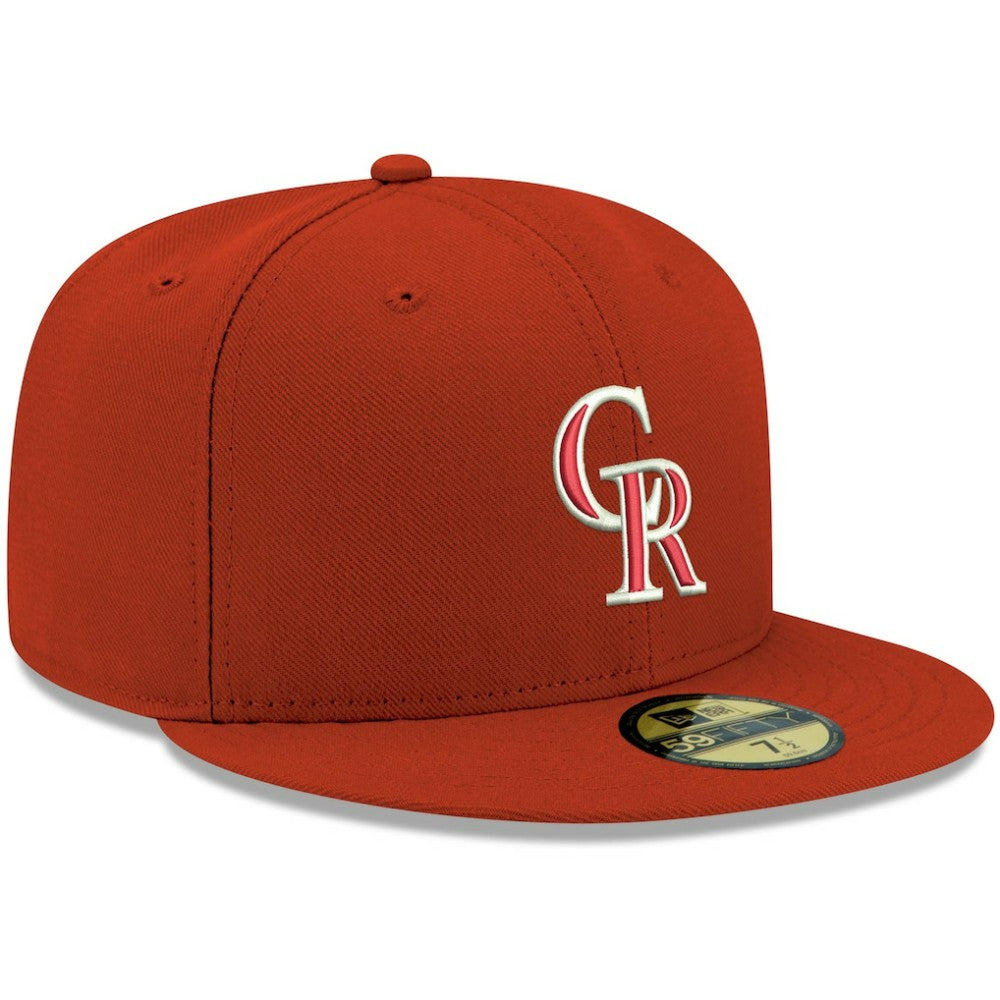 Colorado Rockies New Era White Logo 59FIFTY Fitted Hat Near Me
