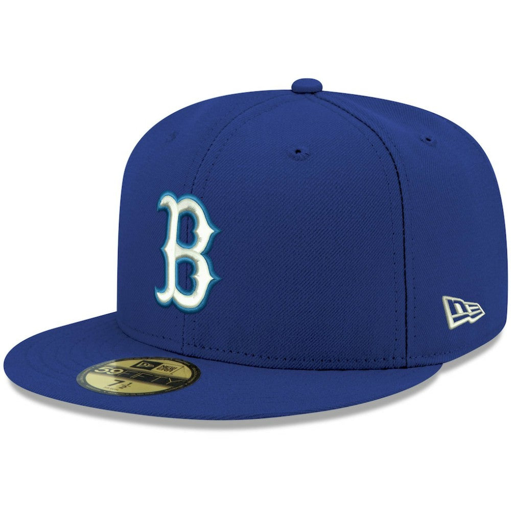 Boston Red Sox New Era White Logo 59FIFTY Fitted Hat Sale