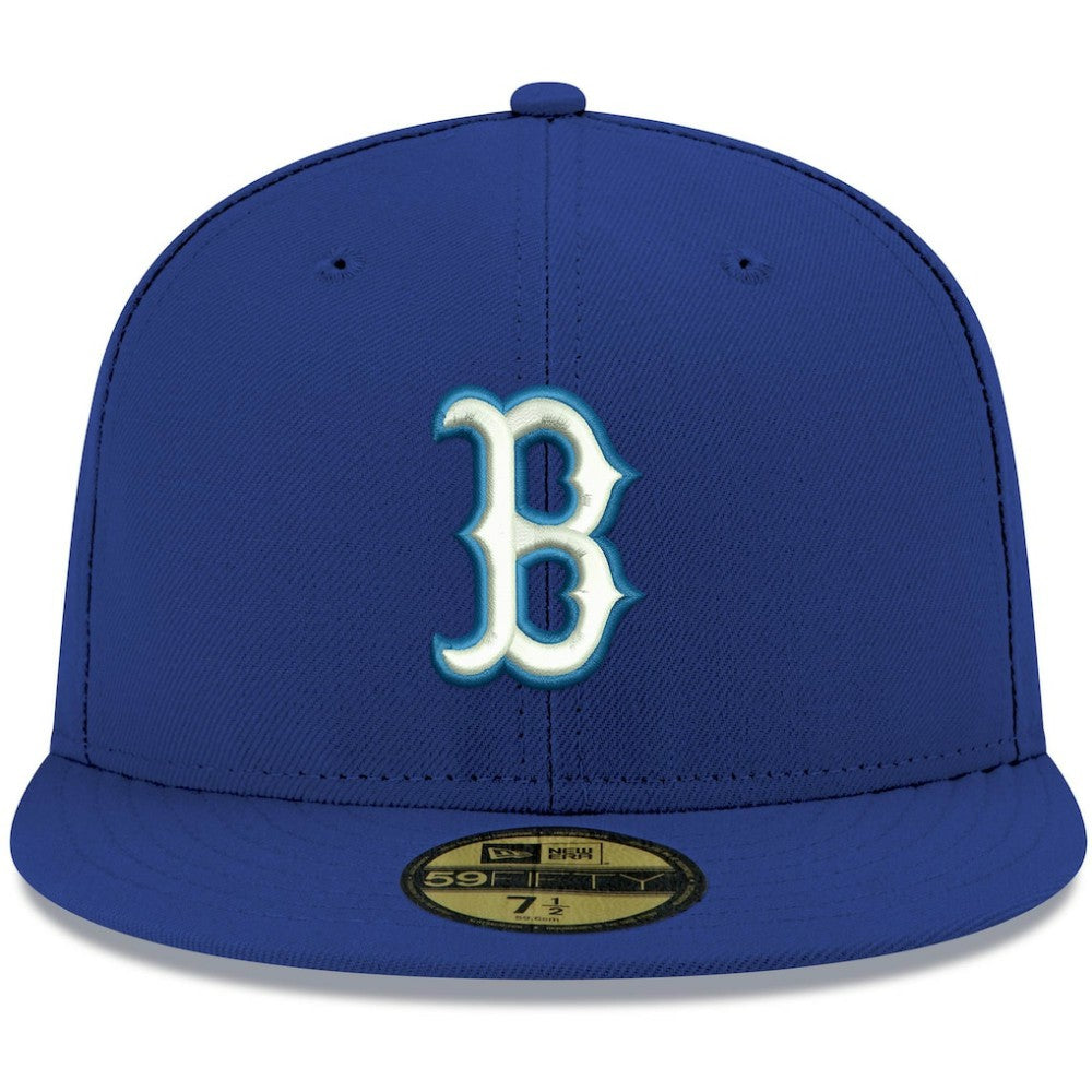 Boston Red Sox New Era White Logo 59FIFTY Fitted Hat Sale