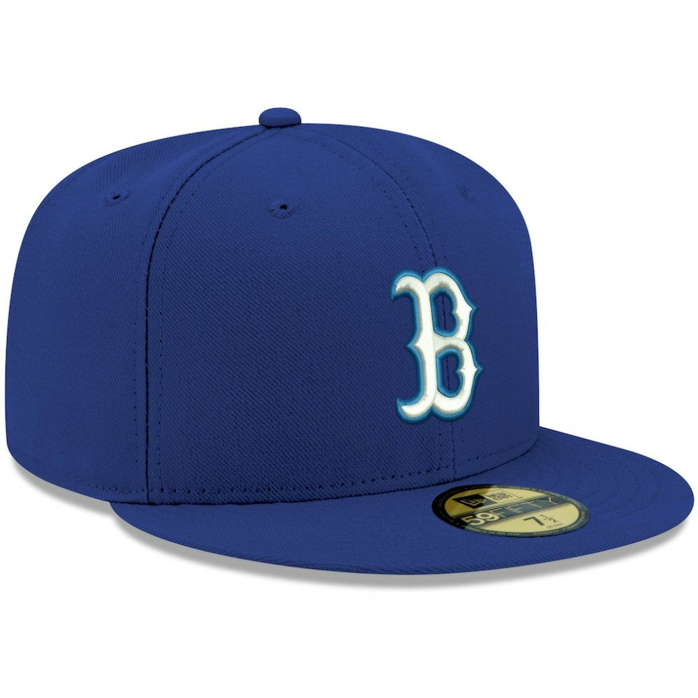 Boston Red Sox New Era White Logo 59FIFTY Fitted Hat Sale