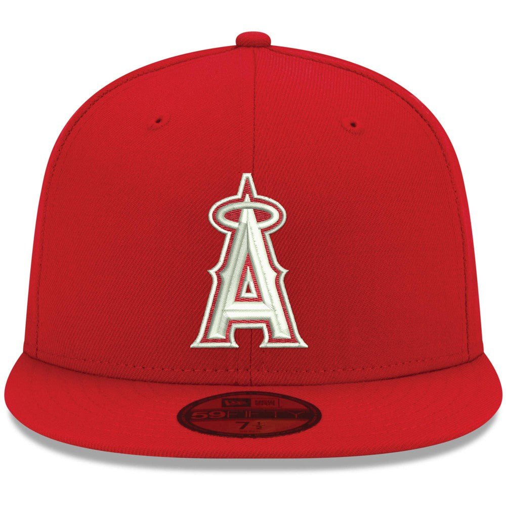 Los Angeles Angels New Era White Logo 59FIFTY Fitted Hat Near Me