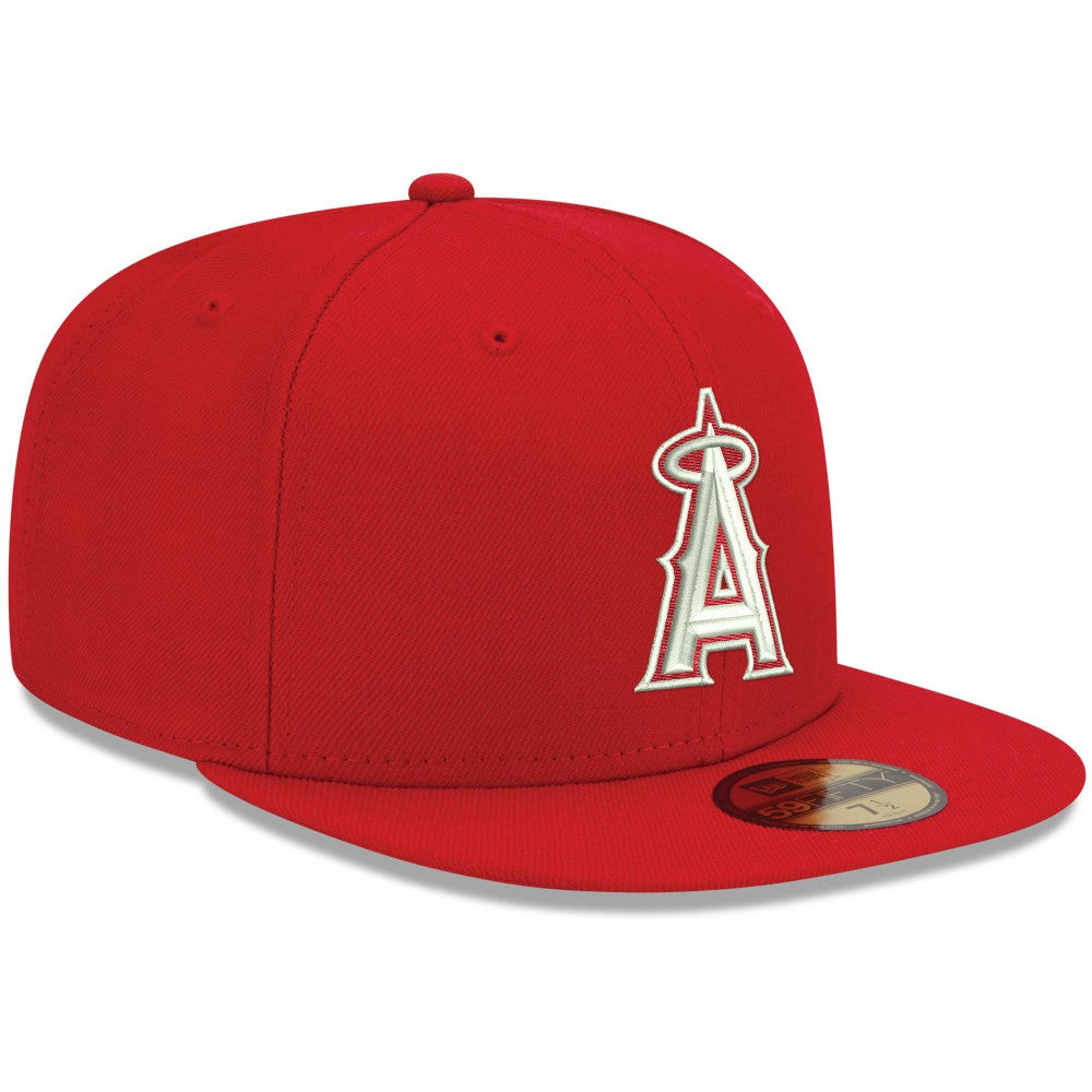 Los Angeles Angels New Era White Logo 59FIFTY Fitted Hat Near Me